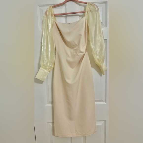 LICHI DRESS. MEDIUM. CREAM. Worn once. Medium is like small. Price is negotiable - Picture 10 of 10